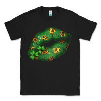 Black Green and Leopard Patterned Irish Day Lips Classic Tee - Bettercallsaul