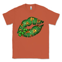 Copper Green and Leopard Patterned Irish Day Lips Classic Tee - Bettercallsaul