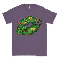 Lavender Green and Leopard Patterned Irish Day Lips Classic Tee - Bettercallsaul