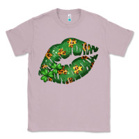 Lilac Green and Leopard Patterned Irish Day Lips Classic Tee - Bettercallsaul