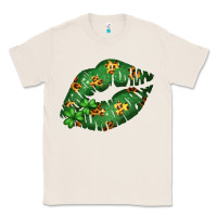 Natural Green and Leopard Patterned Irish Day Lips Classic Tee - Bettercallsaul
