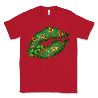 Red Green and Leopard Patterned Irish Day Lips Classic Tee - Bettercallsaul