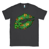 Smoke Green and Leopard Patterned Irish Day Lips Classic Tee - Bettercallsaul