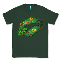 Sports Green Green and Leopard Patterned Irish Day Lips Classic Tee - Bettercallsaul