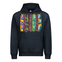 Navy easter eggs and leopard brushstrokes Urban Hoodie - Artiststas