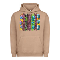 Pigment Burro easter eggs and leopard brushstrokes Urban Hoodie - Artiststas