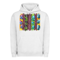 Pigment Lunar Rock easter eggs and leopard brushstrokes Urban Hoodie - Artiststas