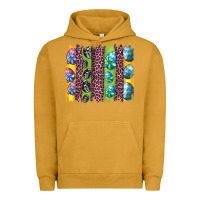 Pigment Peanut Butter easter eggs and leopard brushstrokes Urban Hoodie - Artiststas