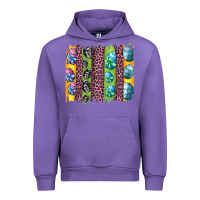 Tulip easter eggs and leopard brushstrokes Urban Hoodie - Artiststas