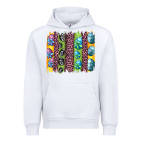 White easter eggs and leopard brushstrokes Urban Hoodie - Artiststas