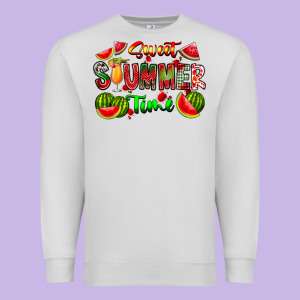 Summer Time Premium Sweatshirt Designed By Cowhidedigitalart