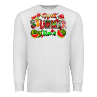 Oatmeal Heather summer time Premium Sweatshirt - CowhideDigitalArt