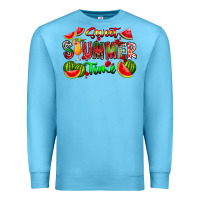 Ocean Blue summer time Premium Sweatshirt - CowhideDigitalArt