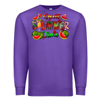 Purple summer time Premium Sweatshirt - CowhideDigitalArt