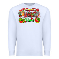 White summer time Premium Sweatshirt - CowhideDigitalArt