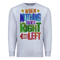 Heather Grey motivational direction quote Premium Sweatshirt - tuanDangUi