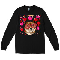 Valentine's Shiba Inu Long Sleeve Tee | Teevron