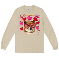 Mushroom valentine's shiba inu Long Sleeve Tee - RanaPortraitStore