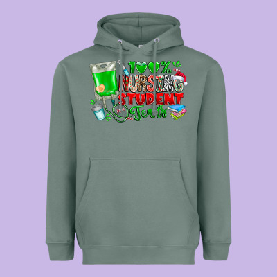 100 Nursing Student Tears Heavyweight Hoodie Designed By Cowhidedigitalart