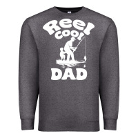 Charcoal Heather Reel Cool Dad fathers day fishing adventure Premium Sweatshirt - tuanDangUi