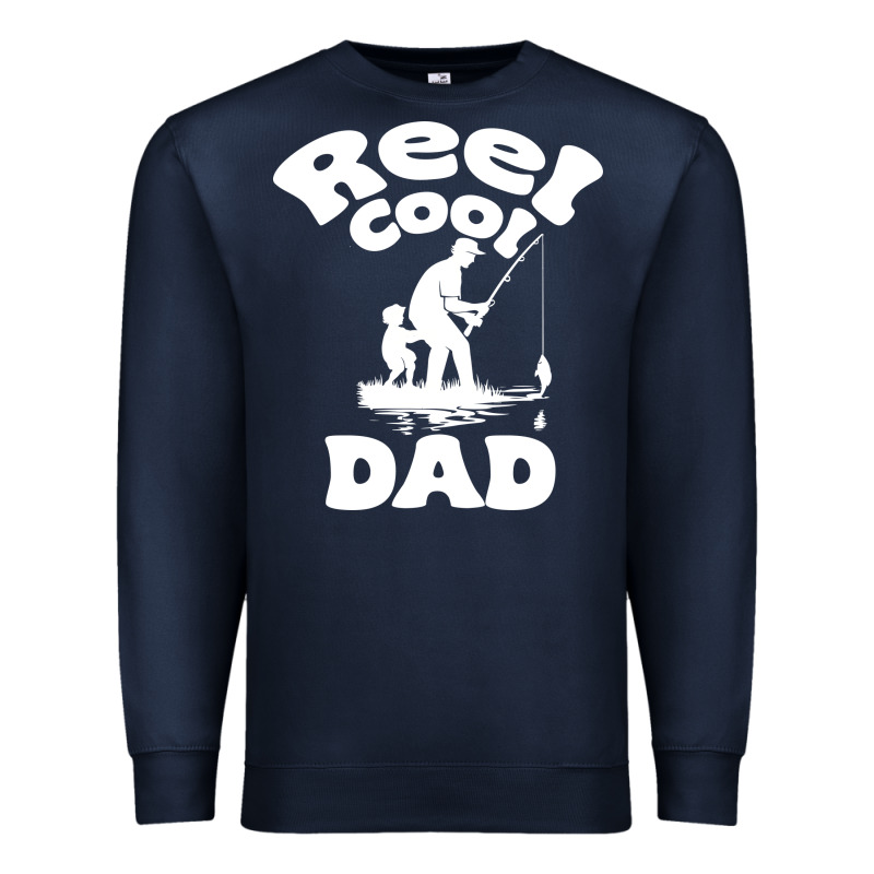 Reel Cool Dad Fathers Day Fishing Adventure Premium Sweatshirt by tuanDangUi | Teevron