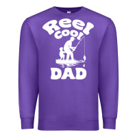 Purple Reel Cool Dad fathers day fishing adventure Premium Sweatshirt - tuanDangUi