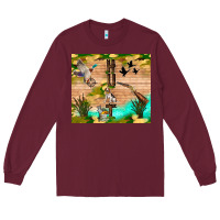 Burgundy hunting life Long Sleeve Tee - TumblerDesignByShophia