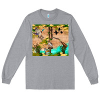 Heather Grey hunting life Long Sleeve Tee - TumblerDesignByShophia