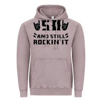 50 Birthday Rock Vintage Hoodie | Teevron