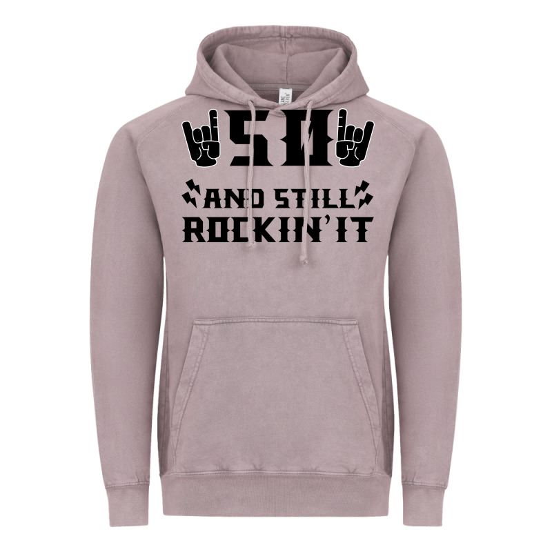 50 Birthday Rock Vintage Hoodie by Bettercallsaul | Teevron
