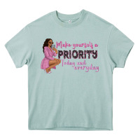 Arona make yourself a priority today and everyday afro w Heavy Core Tee - NancyCooperArtShop