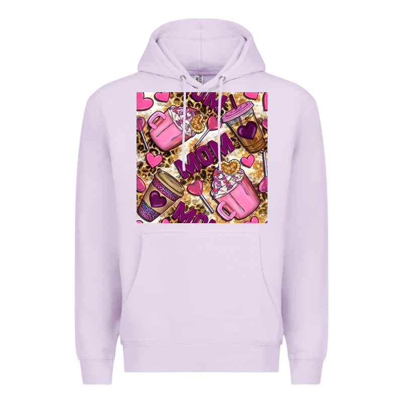 Mom Coffee Cups With Leopard Seamless Pattern Bbs Premium Hoodie by BundleAndBundleShop | Teevron