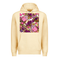 Pina Colada mom coffee cups with leopard seamless pattern bbs Premium Hoodie - BundleAndBundleShop