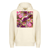 Sandshell mom coffee cups with leopard seamless pattern bbs Premium Hoodie - BundleAndBundleShop