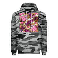 Slate Camo mom coffee cups with leopard seamless pattern bbs Premium Hoodie - BundleAndBundleShop