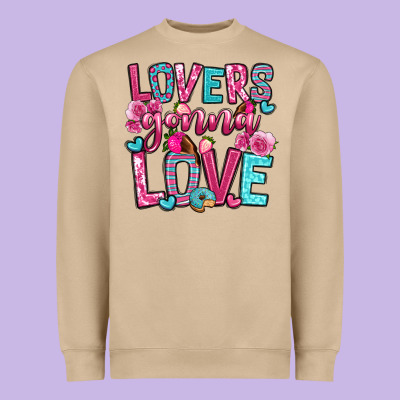 Lovers Gonna Love Heavyweight Sweatshirt Designed By Oliviacreatesart