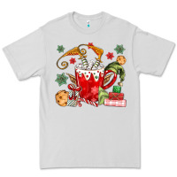 Dove Grey cup of chocolate and cookies Premium Tee - MaliasSmallBusiness