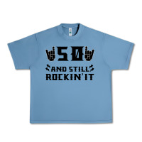 Pebble Blue 50 Birthday Rock Urban Heavy Tee - Bettercallsaul