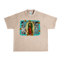 French Oak Gemstone our lady of Guadalupe Urban Heavy Tee - JahusDesignShop
