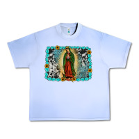 Grape Ice Gemstone our lady of Guadalupe Urban Heavy Tee - JahusDesignShop