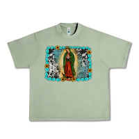 Oil Green Gemstone our lady of Guadalupe Urban Heavy Tee - JahusDesignShop