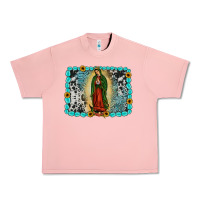 Salmon Gemstone our lady of Guadalupe Urban Heavy Tee - JahusDesignShop