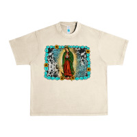 Sandshell Gemstone our lady of Guadalupe Urban Heavy Tee - JahusDesignShop
