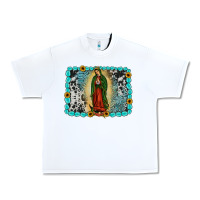 White Gemstone our lady of Guadalupe Urban Heavy Tee - JahusDesignShop