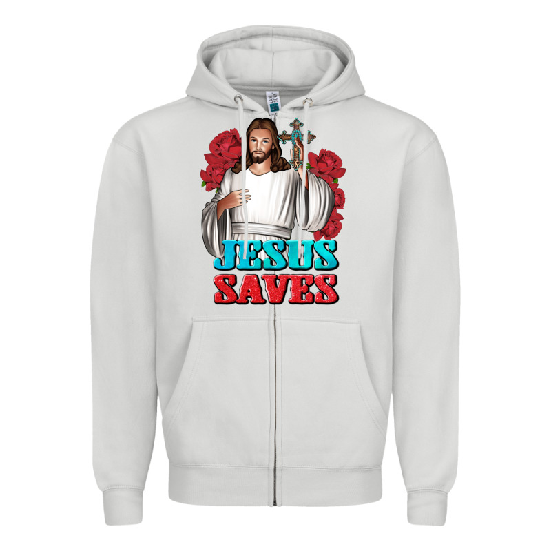 Jesus Saves Zipper Hoodie by BundleAndBundleShop | Teevron