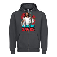 Smoke Jesus Saves Zipper Hoodie - BundleAndBundleShop