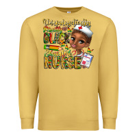 Antique Gold unapologetically pretty black educated nurse Premium Sweatshirt - CowhideDigitalArt