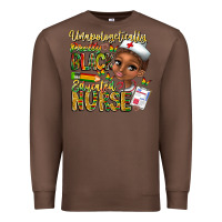 Chestnut unapologetically pretty black educated nurse Premium Sweatshirt - CowhideDigitalArt