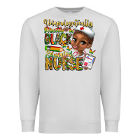 Dove Grey unapologetically pretty black educated nurse Premium Sweatshirt - CowhideDigitalArt