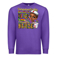 Purple unapologetically pretty black educated nurse Premium Sweatshirt - CowhideDigitalArt